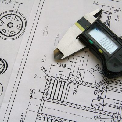 Technische Konstruktionszeichnung